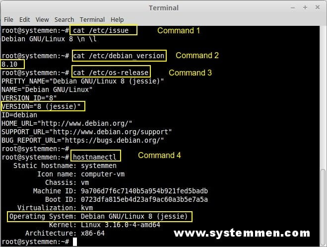 How to check the Debian version how-to-check-the-debian-version-01 How to check the Debian version