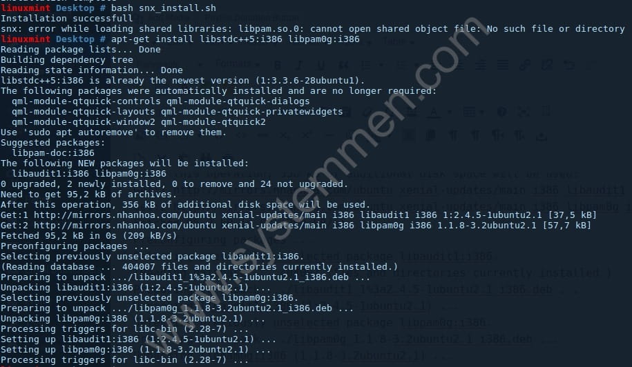 Fix snx: error while loading shared libraries: libpam.so.0 fix-snx-error-while-loading-shared-libraries-libpam-so-0 Fix snx: error while loading shared libraries: libpam.so.0