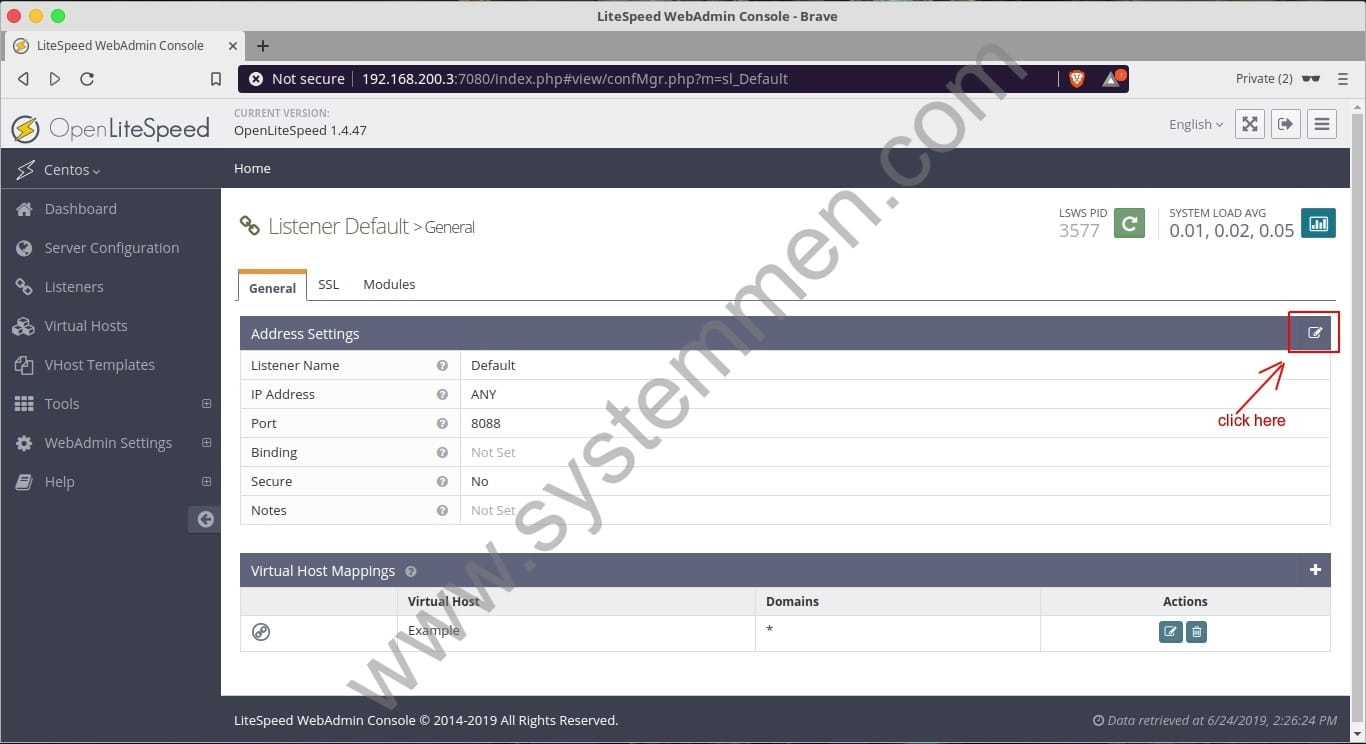 OpenLiteSpeed change default port 8088 to 80 openlitespeed-change-default-port-8088-to-80-02 OpenLiteSpeed change default port 8088 to 80
