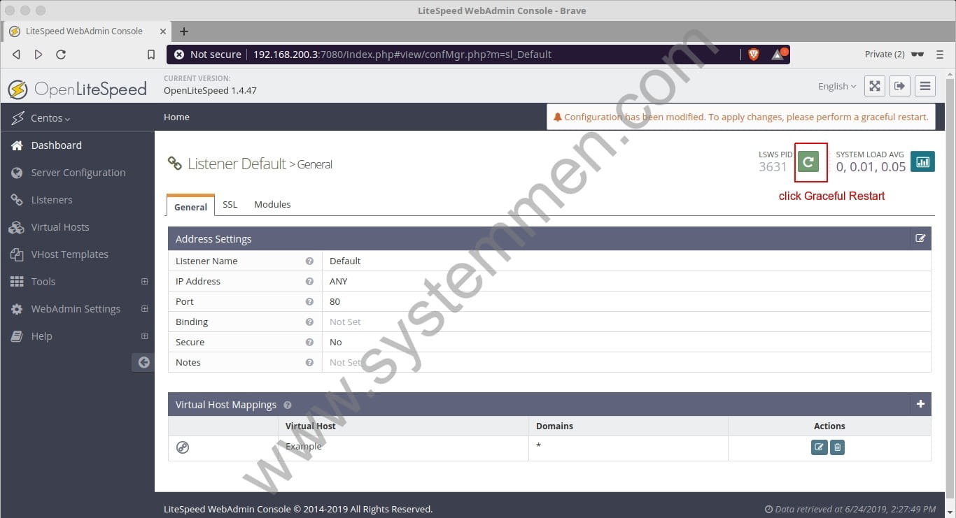OpenLiteSpeed change default port 8088 to 80 openlitespeed-change-default-port-8088-to-80-04 OpenLiteSpeed change default port 8088 to 80