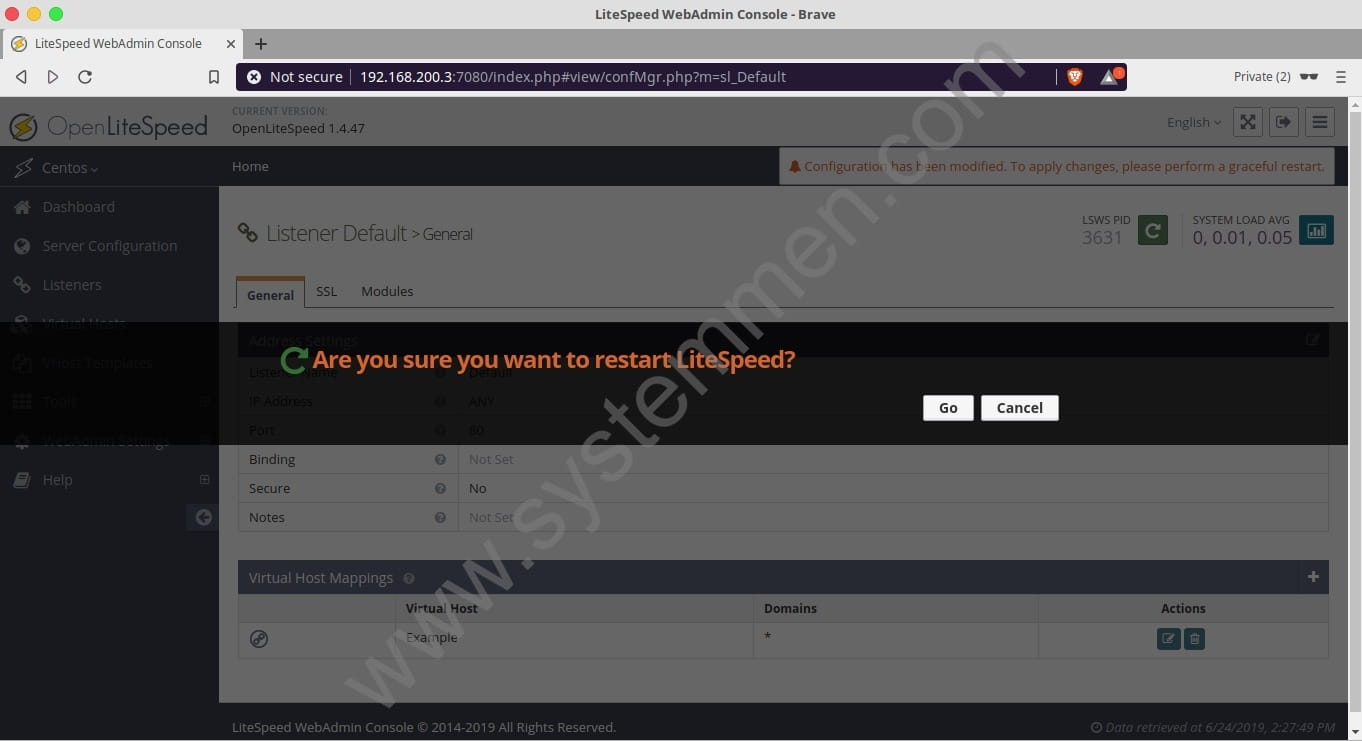 OpenLiteSpeed change default port 8088 to 80 openlitespeed-change-default-port-8088-to-80-05 OpenLiteSpeed change default port 8088 to 80