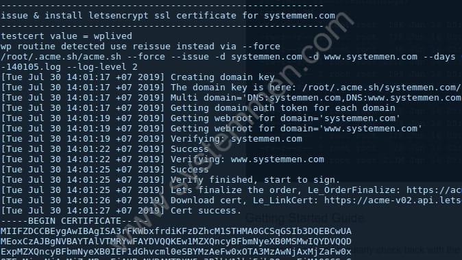 How to use Let's Encrypt SSL in CentminMod how-to-use-lets-encrypt-ssl-in-centminmod How to use Let's Encrypt SSL in CentminMod